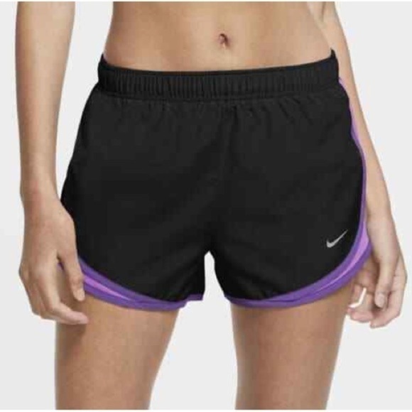 NIKE Tempo Running Shorts Black Fuchsia Medium - Picture 1 of 3